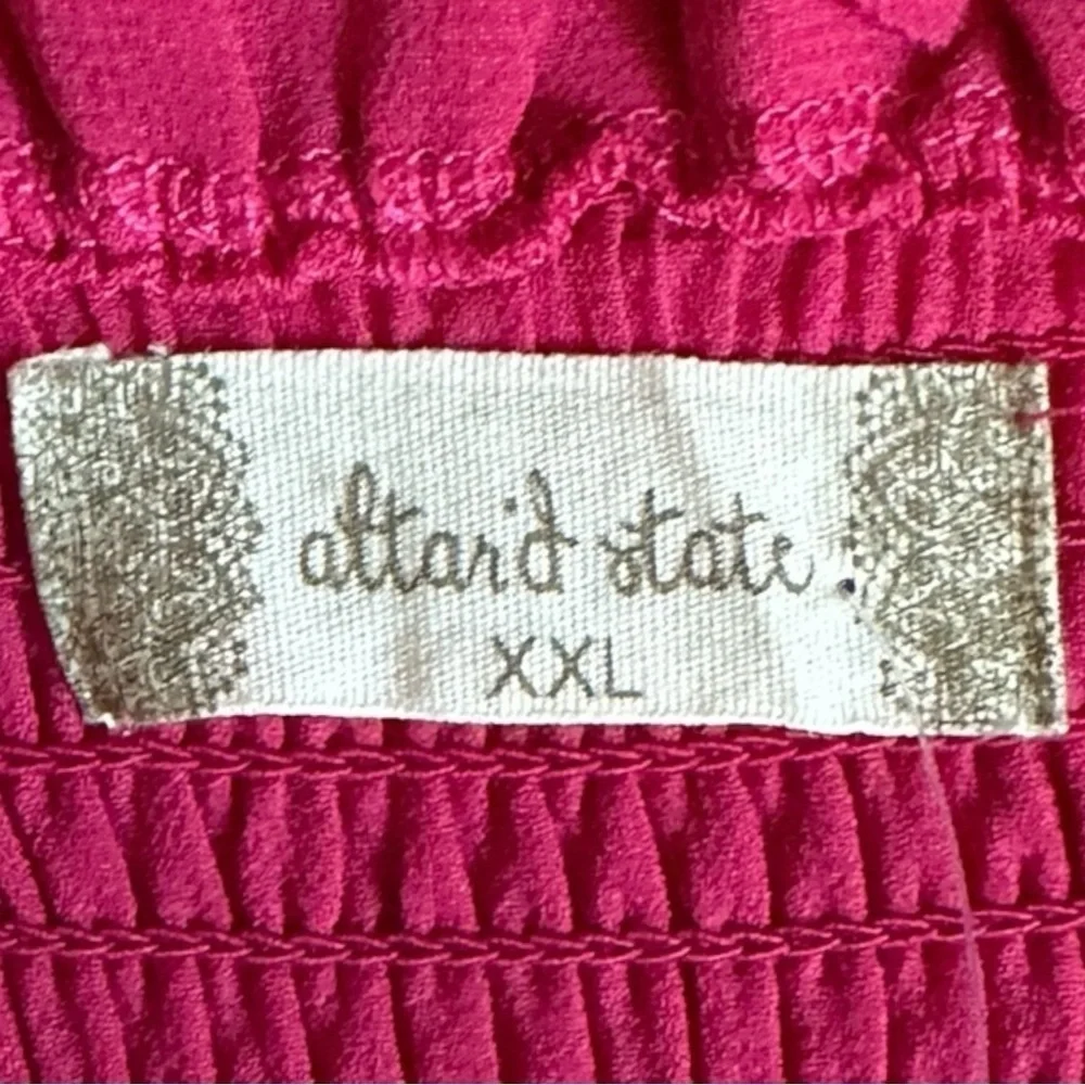 Altar’d State NWT XXL Pink Puff Sleeve Mini Dress Chiffon A-Line Barbiecore